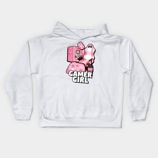 Cute Gamer Girl Kids Hoodie